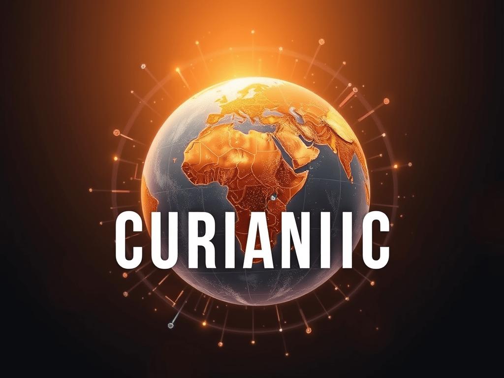 Globe representing global trust and digital connectivity, with the word “Curianic” displayed across it, symbolizing verified global media presence.